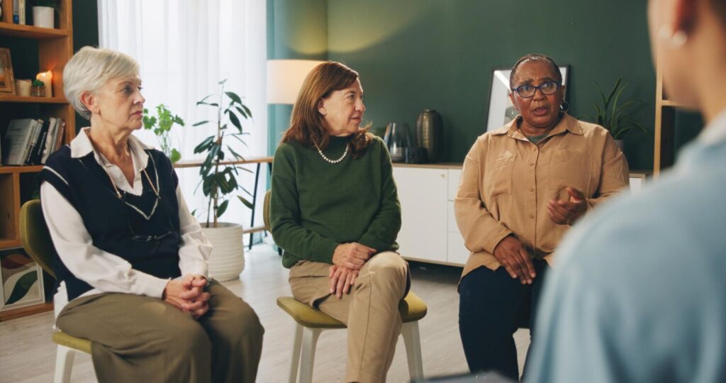 group therapy senior women circle discussion with psychologist mental health retirement therapist support meeting with people talking help advice care nursing home 590464 395444 group therapy senior women circle discussion with psychologist mental health retirement therapist support meeting with people talking help advice care nursing home 590464 395444